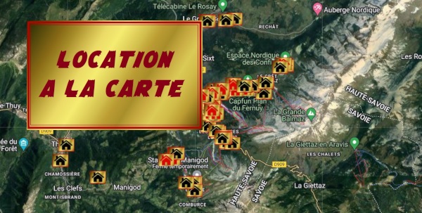 location sur la carte